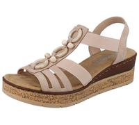 Rieker Damen Pantoletten 63778 - rosa - Größe 37 (EU) / 4 UK