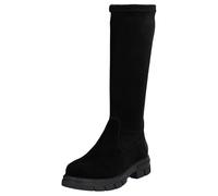 Rieker Damen Stiefel aus Leder mit Stretch Langschaft und Profilsohle Z9178, Größe:40 EU, Farbe:Schwarz
