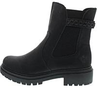 Rieker Damen Stiefelette Chelsea Boot mit Gummizug und Zierriemen 72691, Größe:37 EU, Farbe:Schwarz