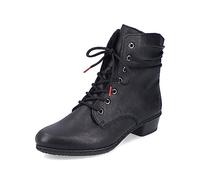 Rieker Damen Stiefeletten Schwarz, Damen, Größe: 39, Material: Kunstleder/Textil