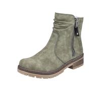 Rieker Schlupf/Reißverschlussstiefelette Warmfutter für Damen, oliv, Gr. 36 EU