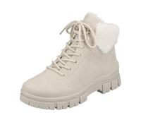 Rieker Damen Schnürboots Hellbeige - Größe: 39