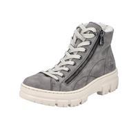 Rieker, Schnürstiefel, Damen, Grau, Größe EU 43