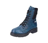 Winterstiefelette RIEKER Gr. 39, blau (petrol) Damen Schuhe Reißverschlussstiefeletten mit wasserabweisender riekerTEX-Membran (28823356-39)