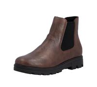 Rieker Damen Stiefelette Chelsea Boot mit Reißverschluss und Stretch-Einsatz 43072, Größe:40 EU, Farbe:Braun