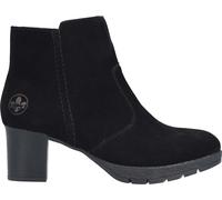 Rieker Damen Stiefeletten Schwarz, Damen, Größe: 36, Material: Leder/Textil