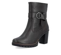 Stiefelette RIEKER, Damen, Gr. 39, wärmend, braun, Lederimitat, used, Schuhe Stiefelette, Ankleboots, Blockabsatz, mit Reißverschluss (31253202-39) braun
