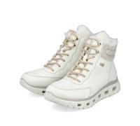 Rieker Damen-TEX-Schnürstiefelette gefüttert Weiß-Beige 39