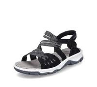 Rieker Damen Trekking Sandalen 68882, Frauen Sandalen,offene Schuhe,Outdoorsandalen,sportsandalen,Sommerschuhe,Strandschuhe,beige (00),37 EU / 4 UK