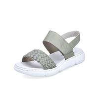 Rieker Damen Trekking Sandalen 68983, Frauen Sandalen,Freizeitschuhe,Strandschuhe,Outdoorsandalen,sportsandalen,Women's,grün (52),40 EU / 6.5 UK