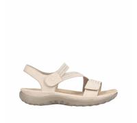 Rieker Damen Trekkingsandalen Beige, Damen, Größe: 36, Material: Kunstleder/Synthetik