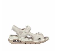 Rieker Damen Trekkingsandalen Beige, Damen, Größe: 39, Material: Kunstleder/Textil