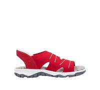 Rieker Damen Trekkingsandalen Rot, Damen, Größe: 42, Material: Textil