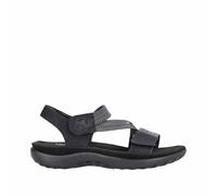 FSK Damen Sandalen schwarz/schwarz-weiss - Gr. - 36