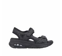 Rieker Damen Trekkingsandalen Schwarz, Damen, Größe: 38, Material: Kunstleder/Synthetik