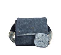 Rieker Umhängetasche H1612-14 Damen 25x20x9cm Jeansblau Lederimitat mit Täschchen gebraucht