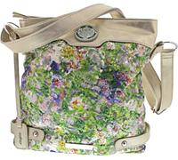 Umhängetasche RIEKER, Damen, Gr. B/H/T: 27cm x 40cm x 30cm, multi, Taschen Umhängetasche, Damen Schultertasche, Handtasche in Metallic-Optik (78217159-0)