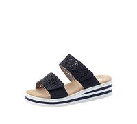 Rieker Damen Pantoletten Blau, Schuhgröße:EUR 42