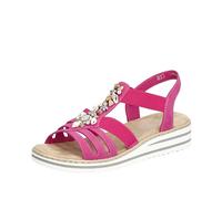 Rieker Damen V0649 Sandale, Pink, 38 EU