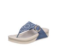 Rieker Damenschuhe Klassische Pantoletten V1465-14 Indigo Größe 37