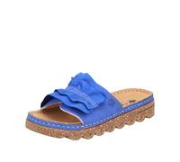 Rieker Damen V8763 Pantolette, blau 14, 37 EU