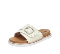 Rieker Damen V9582 Pantolette, weiß 80, 43 EU