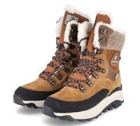 Rieker Evolution Damen Stiefeletten/Winterboots Hellbraun Leder-Textil-Mix - wasserfest, Größe:36, Farbauswahl:braun-Kombi