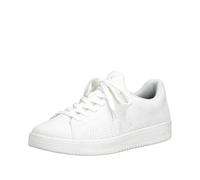 Plateausneaker RIEKER SPORT, Damen, Gr. 40, weiß, Textil, unifarben, Schuhe Plateausneaker, Slip-on Sneaker, Halbschuh, Freizeitsneaker mit aufgesetzter Schnürung (63900348-40) weiß
