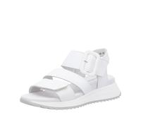 Riemchensandale RIEKER SPORT, Damen, Gr. 38, weiß, Leder, unifarben, casual, Schuhe, Sommerschuh, Klettschuh, Outdoorsandale mit weichem Fußbett (28704815-38) weiß