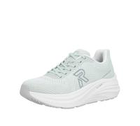 Plateausneaker RIEKER SPORT, Damen, Gr. 43, mint, Textil, unifarben, Schuhe Plateausneaker, Freizeitschuh, Halbschuh, Schnürer mit leichter Laufsohle (73207931-43) mint