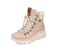 Rieker Winterstiefel 48034-20 (Schnürstiefel mit Innenfutter und seitlichen Reissverschluss) sandbeige Damen, Größe Euro (US) 37 (6)