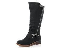 Rieker Damen Winterstiefel 94652, Frauen Stiefel, wasserabweisend, riekerTEX,Winterboots,langschaftstiefel,gefüttert,schwarz (00),39 EU / 6 UK