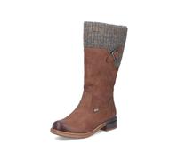 Rieker Damen Winterstiefel 94692, Frauen Stiefel, wasserabweisend, riekerTEX,uebergangsstiefel,uebergangsschuhe,Boots,braun Kombi (24),41 EU / 7.5 UK
