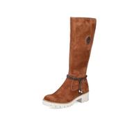 Rieker Damen Winterstiefel X5793, Frauen Stiefel,uebergangsschuhe,Winterboots,langschaftstiefel,warm,gefüttert,wasserdicht,braun (24),39 EU / 6 UK
