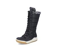 Rieker Damen Winterstiefel Y4760, Frauen Stiefel,winterboots,fellboots,fellstiefel,gefüttert,boots,winterschuhe,schwarz (00),42 EU / 8 UK