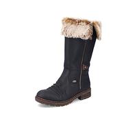 Rieker Damen Winterstiefel Z4751, Frauen Stiefel, wasserabweisend, riekerTEX,uebergangsschuhe,Winterboots,schnürstiefel,schwarz (00),41 EU / 7.5 UK