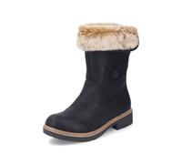 Rieker Damen Winterstiefel Z5054, Frauen Stiefel,uebergangsstiefel,uebergangsschuhe,Winterboots,halbschaftstiefel,warm,schwarz (00),43 EU / 9 UK