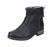Rieker Winterstiefelette mit Zierreißverschluss außen, schwarz