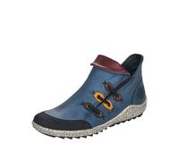Rieker Damen Slipper Blau, Damen, Größe: 37, Material: Kunstleder/Textil
