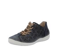Rieker Damen 52518 Schnürschuhe, Blau, 40 EU