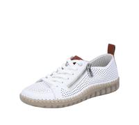Rieker Damenschuhe Elegante Schnürer weiss/brandy/weiss weiss - Gr. - 37