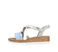 Rieker Damenschuhe Klassisch aqua/offwhite/fog-silver aqua/offwhite/fog-silver - Gr. - 41