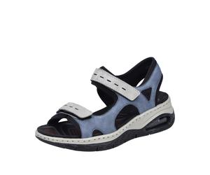 Rieker Damenschuhe Klassisch lightblue/cement/schwarz lightblue/cement/schwarz - Gr. - 39