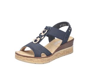 Rieker Damenschuhe Klassisch pazifik/cliff/marine marine - Gr. - 37
