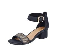 Rieker Damen Sandalen FSK Schwarz/Schwarz-Natur Größe 40