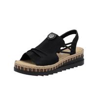 Rieker Damenschuhe Klassisch schwarz/schwarz schwarz - Gr. - 36