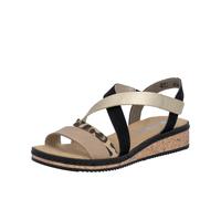 Rieker Damenschuhe Klassisch shell/beige/lightgold/schwarz shell/beige/lightgold - Gr. - 38
