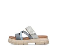 Rieker Damenschuhe Klassische Pantoletten adria/heaven/adria/fog-silver fog-silver - Gr. - 38