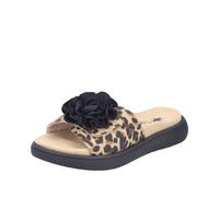 Rieker Damenschuhe Klassische Pantoletten beige/schwarz beige/schwarz - Gr. - 40