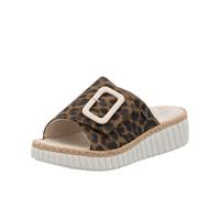 Rieker Pantoletten 69253 Damen Animal Größe 37 EU